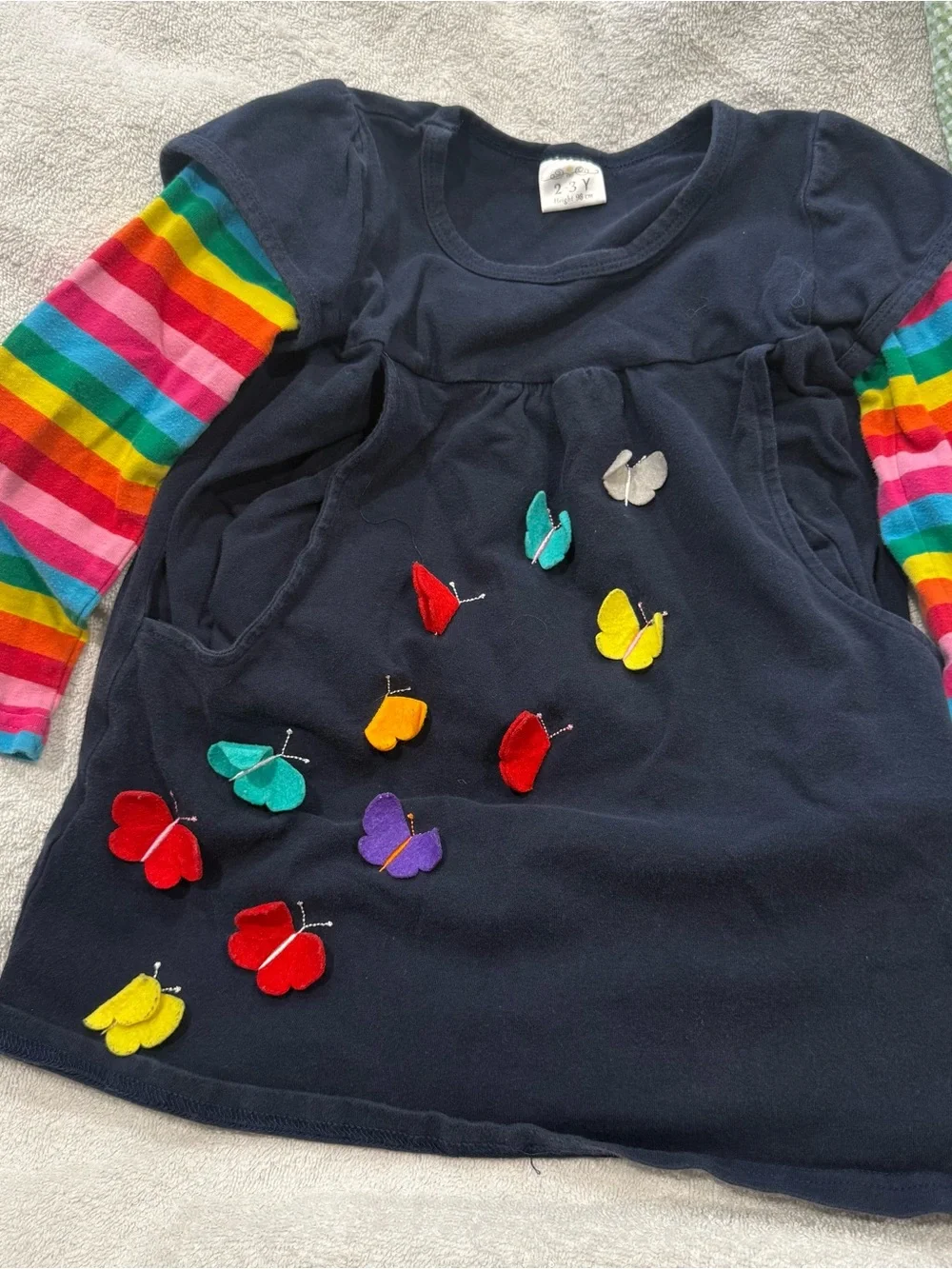 7 Pcs Set Bundle Rainbow Toddler 18-24m 2T Hanna Andersson Bonnie Baby Butterfly